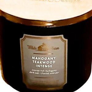 Bath & Body Works - Mahogany Teakwood Intense - - Brand New-14.5 oz- 3 Wicks